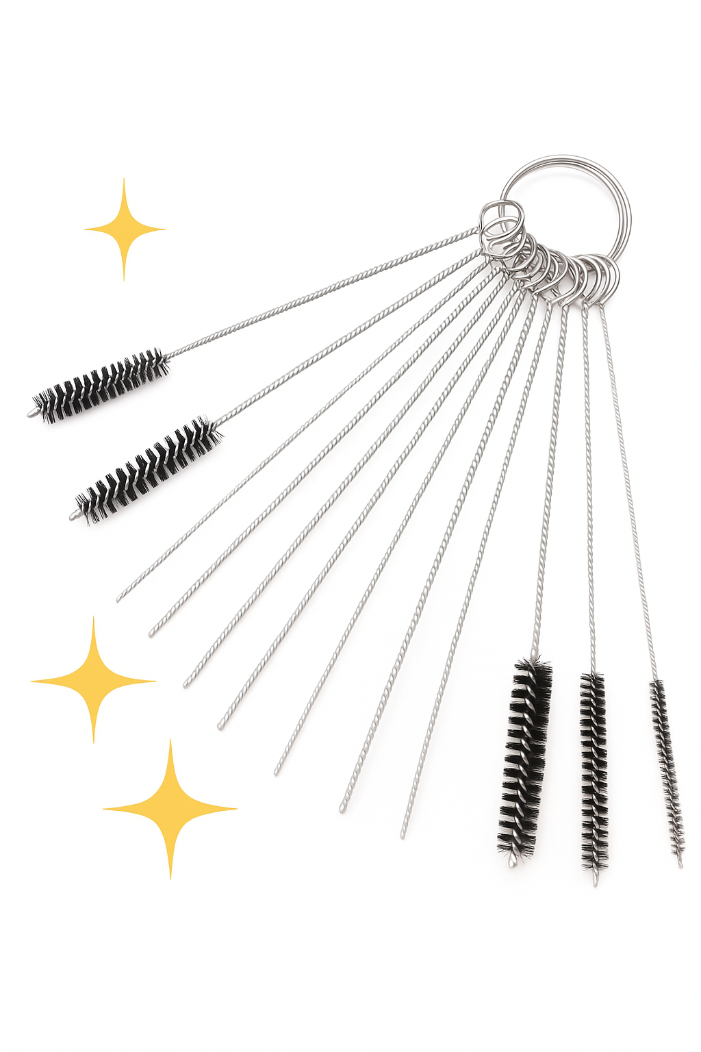 Kit de Brosses de Nettoyage Carburateur à Boisseau – Entretien Gicleurs Moto, Scooter, Quad et Moteurs 2T/4T